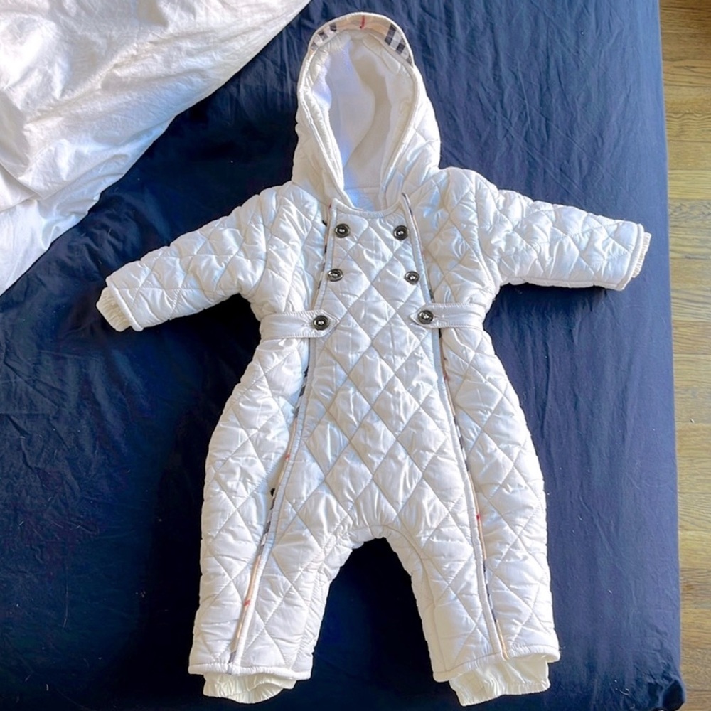 Authentic EUC Burberry Snow Suit 3m plus